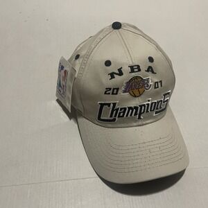 Vintage Y2k NWT Drew Pearson‎ DP 2001 Los Angeles Lakers NBA Champions Hat
